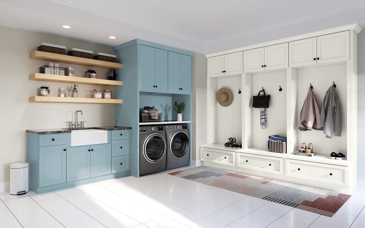 Laundry and mudroom built-ins for new construction